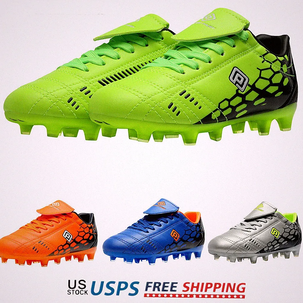 DREAM PAIRS Boys Kids Soccer Cleats Outdoor Football Shoes School Soccer Shoes