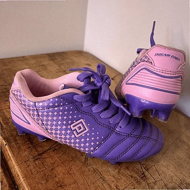 Dream Pairs Kids 13 Purple Pink Soccer Cleats Football Sporty Blokettecore Girls