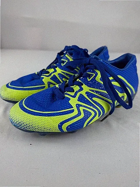 Dream Pairs Kids Blue & Neon Yellow Soccer Cleats