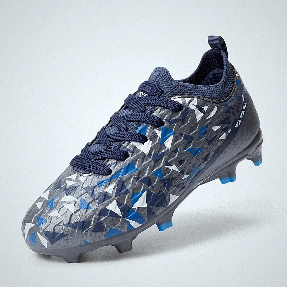 DREAM PAIRS Kids High-Speed Soccer Cleats Dark Grey/Navy 6 Big Kid