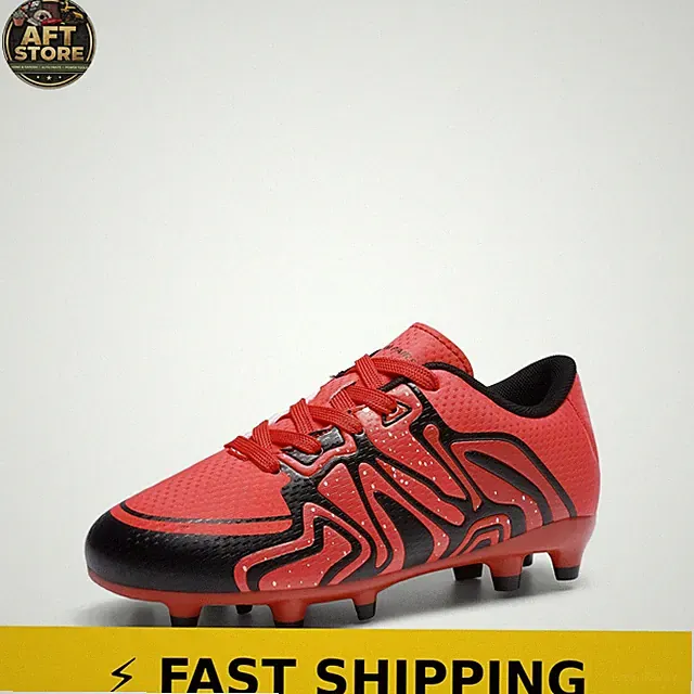 DREAM PAIRS Kids Soccer Cleats Red Size 3