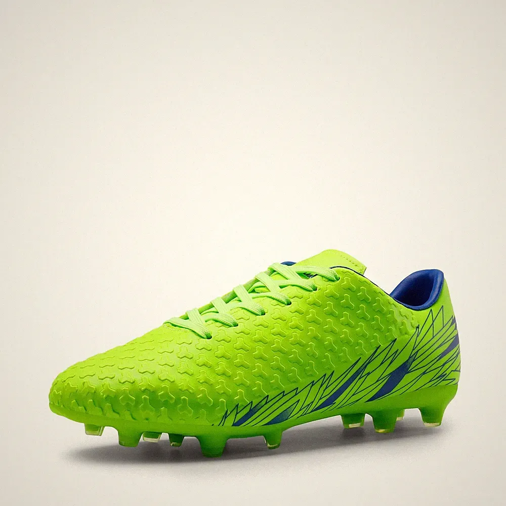 DREAM PAIRS Men's Firm Ground Soccer Cleats Shoes 6.5 Neon/Green/Royal