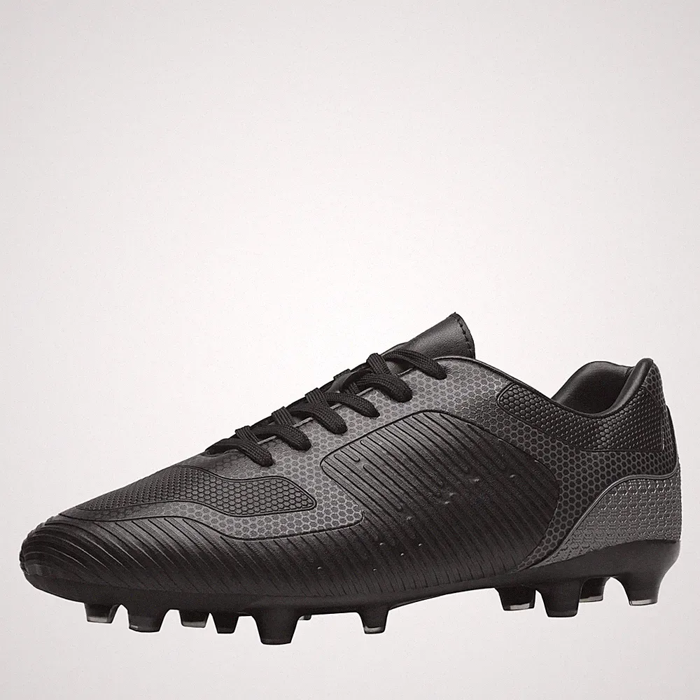 DREAM PAIRS Men‘s Firm Ground Soccer Cleats Soccer Shoes 11 Black/Grey