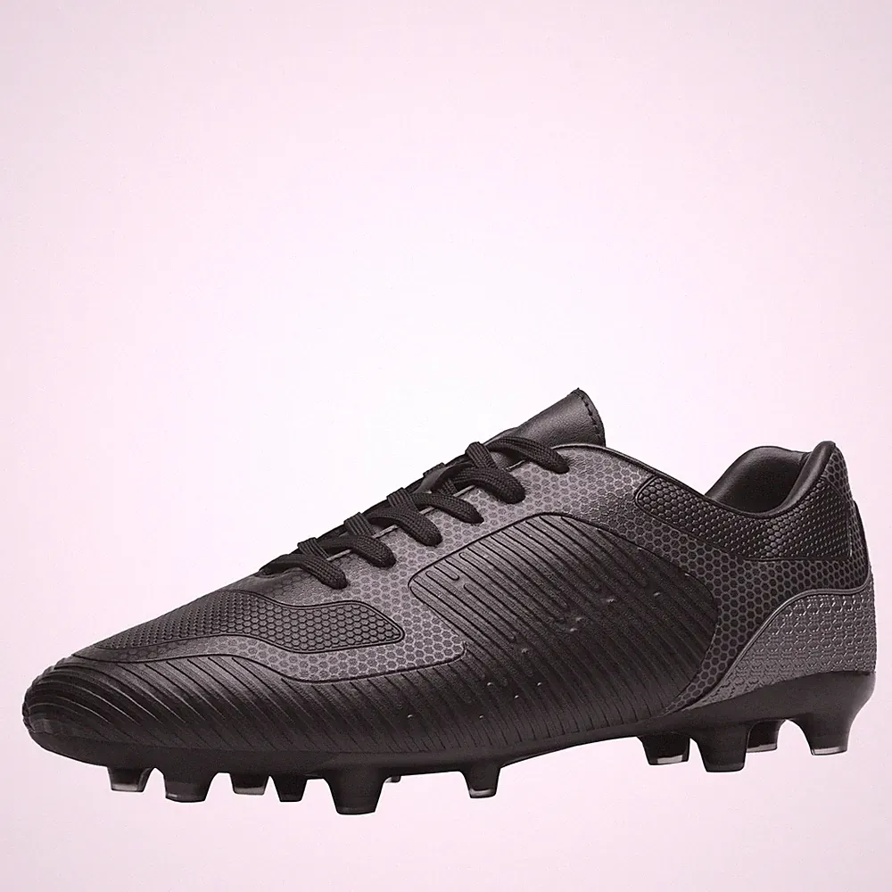 DREAM PAIRS Men's Firm Ground Soccer Cleats Soccer Shoes,Size 10,Black/Grey,S...
