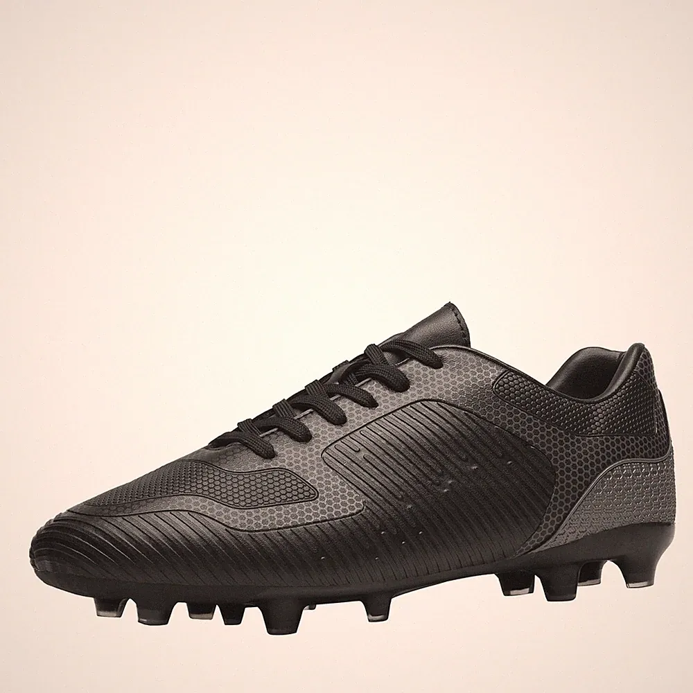 DREAM PAIRS Men's Firm Ground Soccer Cleats Soccer Shoes,Size 8,Black/Grey,SU...