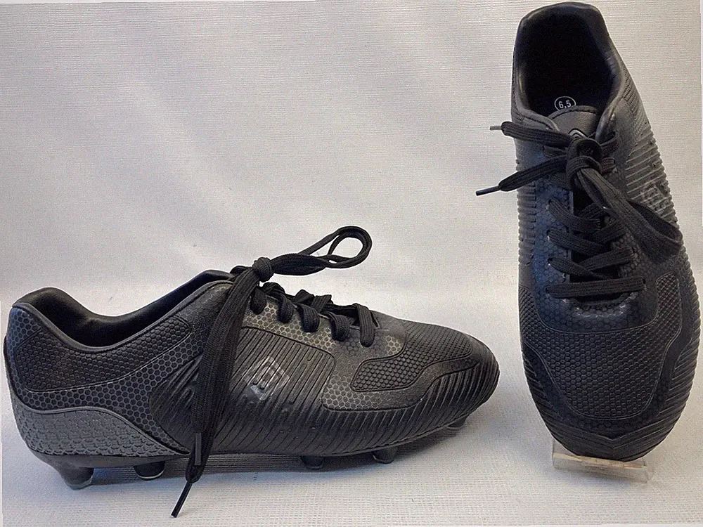 DREAM PAIRS Mens Soccer Shoes Black Outdoor Cleats Size 6.5 Superflight-2 New