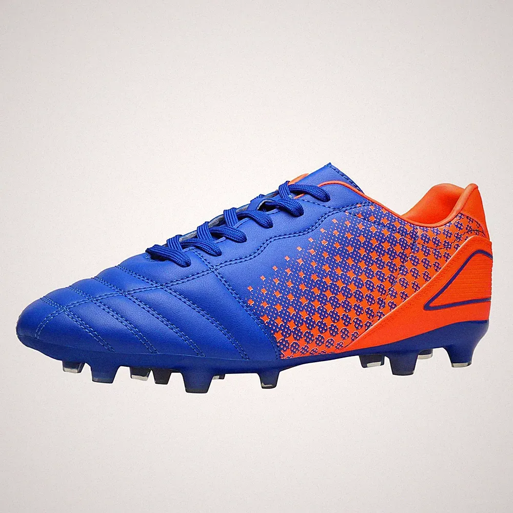 DREAM PAIRS Mens Superflight-1 Firm Ground Soccer Cleats Soccer Shoes, Royal/...