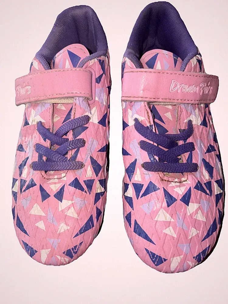 Dream Pairs Pink & Purple Girls Soccer Cleats Size 2