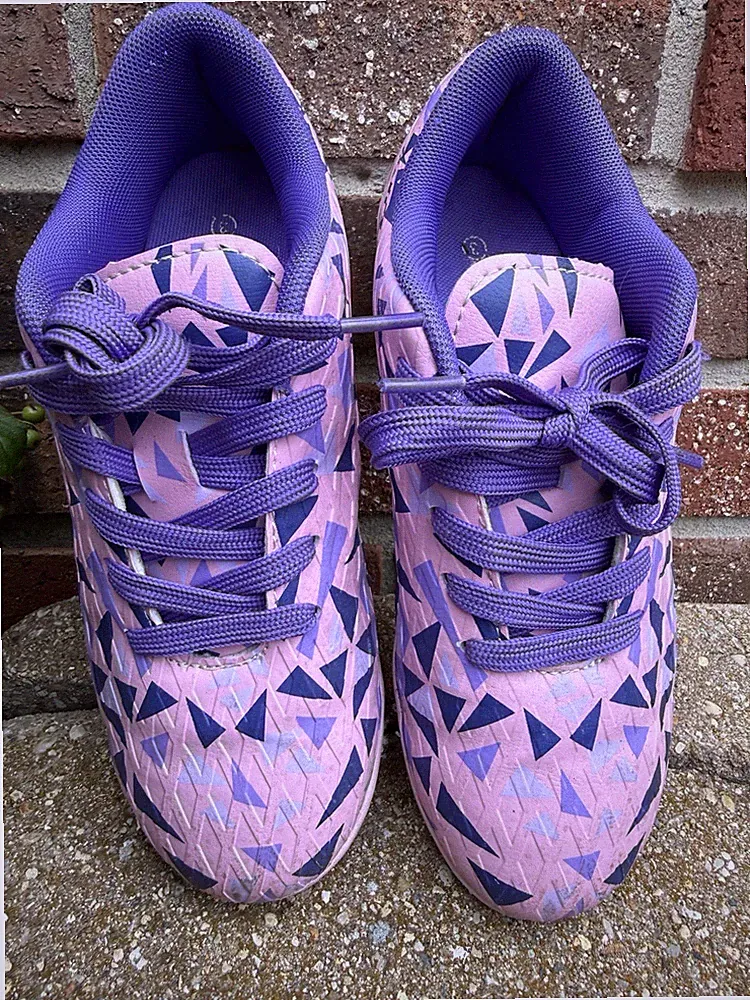 Dream Pairs Pink & Purple Girls Soccer Cleats Size 3 Girl