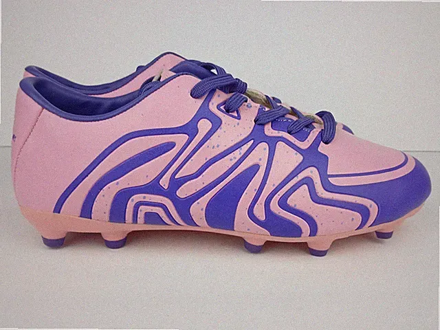 Dream Pairs Soccer Cleats Girl's Size US 6 Pink/Purple Lace-Up Athletic Shoes