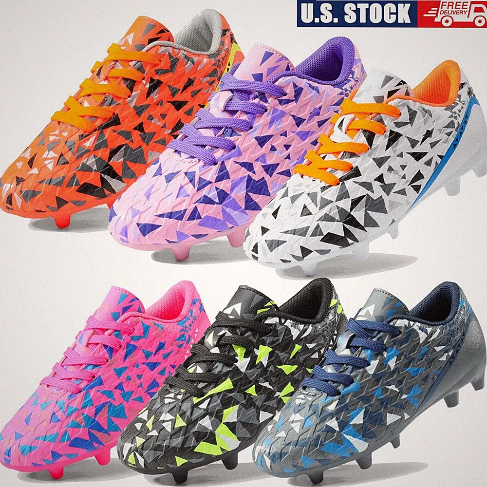 DREAM PAIRS Soccer Shoes Youth Kids Boys Outdoor Football Shoes Soccer Cleats