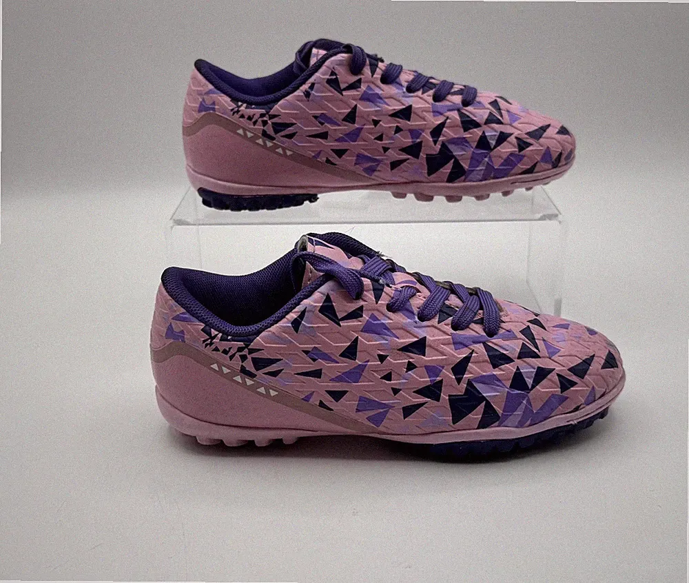 Dream Pairs Youth Girls Outdoor Soccer Cleats Size 13, Pink & Purple, Pre-owned