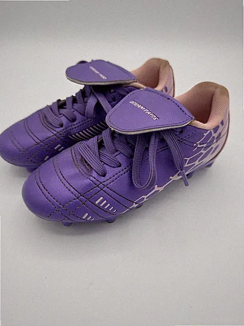 Dream Pairs Youth Soccer Cleats Purple Pink Size 11 Kids Girls Boys FG
