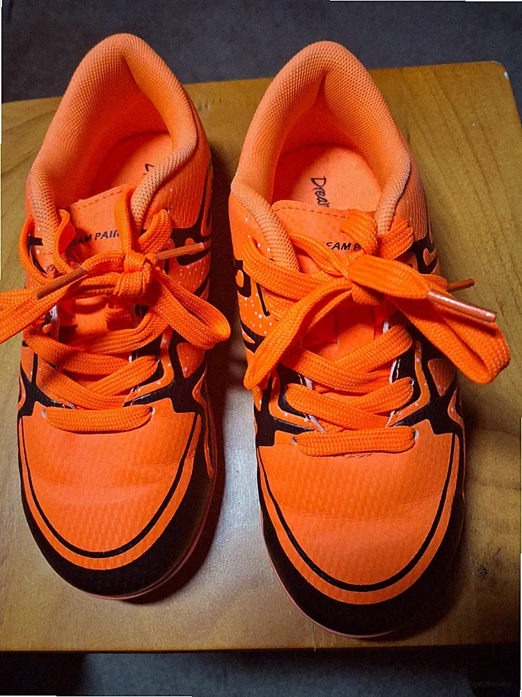 “Dream Pairs Youth Turf Soccer Cleats – Size 3 – Orange – Indoor/Outdoor Futsal