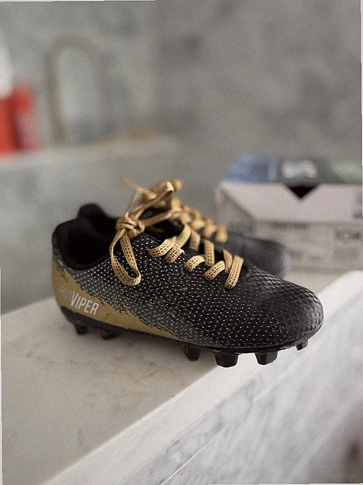 DSG Kids Boys Girls Soccer Cleats Athletic Sports Shoes Toddler Size 10K Gold
