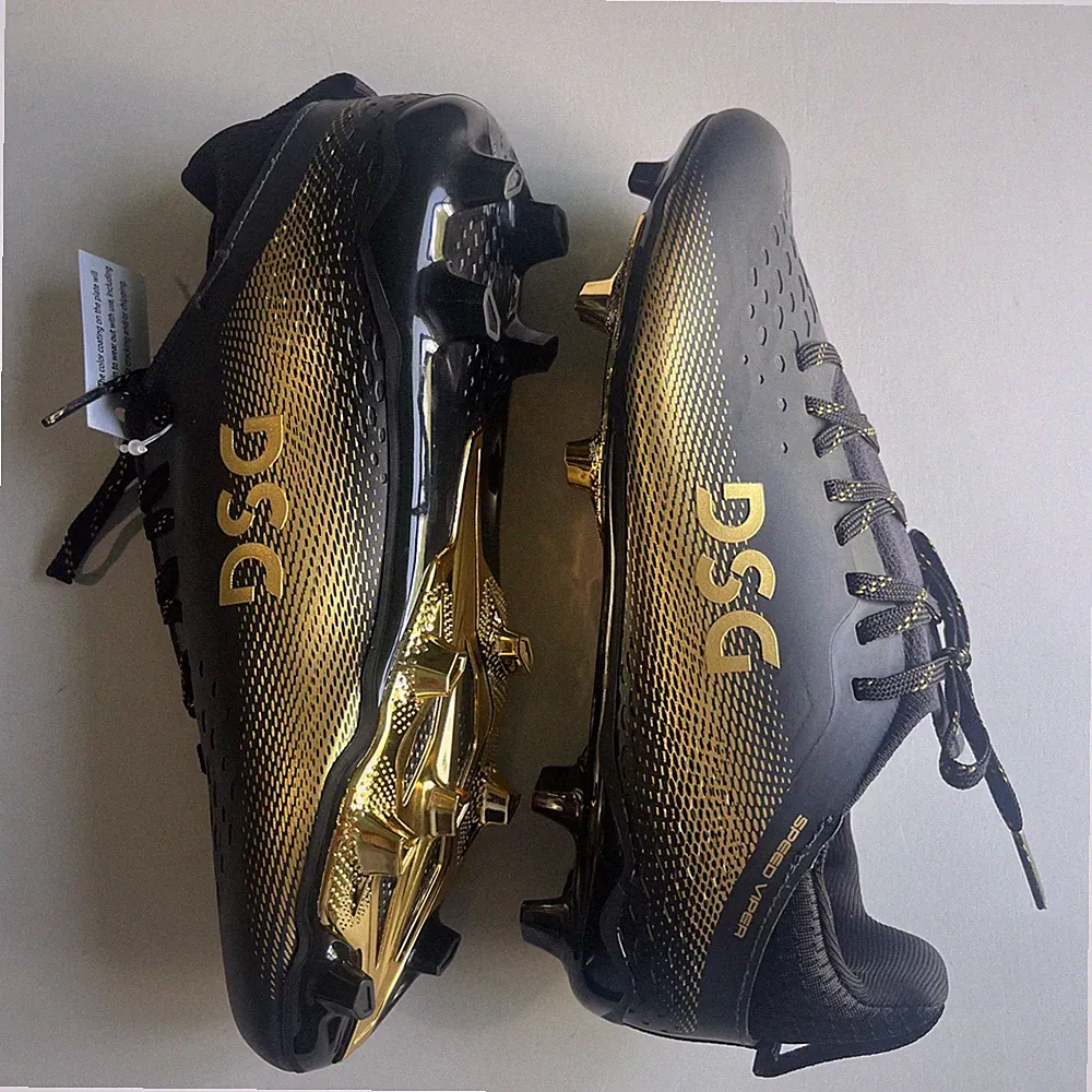 DSG Kids' Speed Viper Multi Sport Cleats Black/Gold Size 4.5 kids NWT Soccer