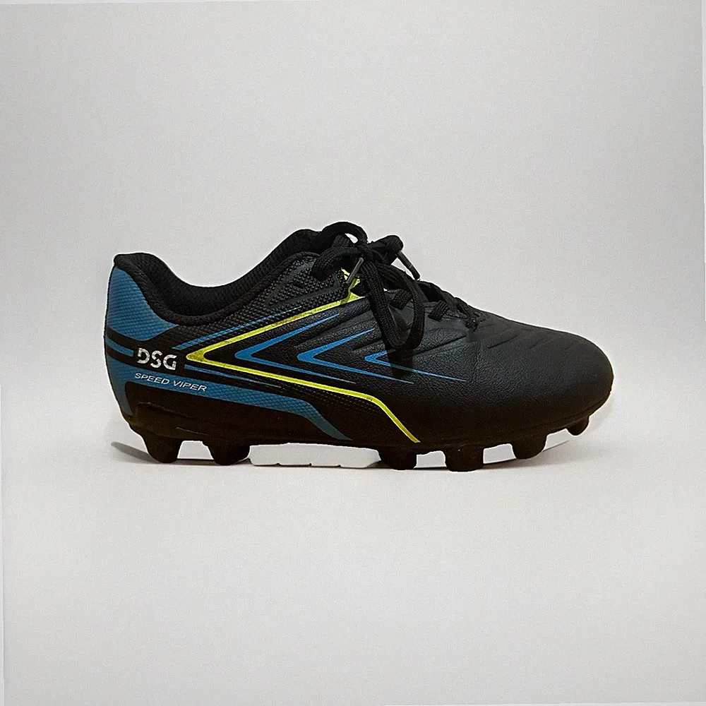 DSG Soccer Cleats Size 13 Kids Youth Black & Blue Dynamic Design Speed Viper