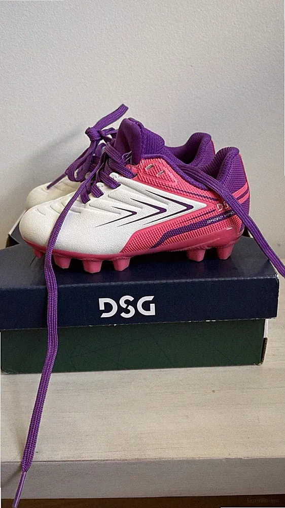 DSG Soccer Cleats Toddler Girls Size 8, Speed Viper Pink/ Purple, Worn Once