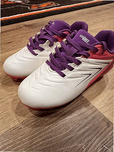 DSG Speed Viper 2.0 Soccer Cleats Size Youth 10k Pink White Purple