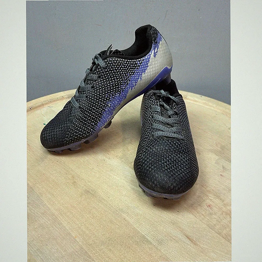 DSG Speed Viper Soccer Cleats Youth Size 1 Package Cleat Purple Silver
