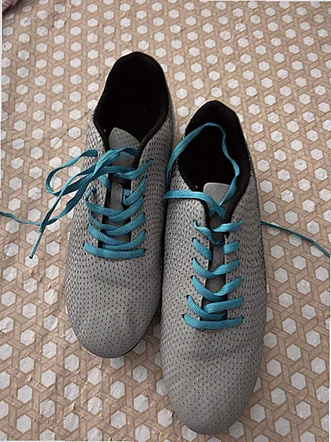 DSG Speed Viper Soccer Teal & Gray Cleats Size 6