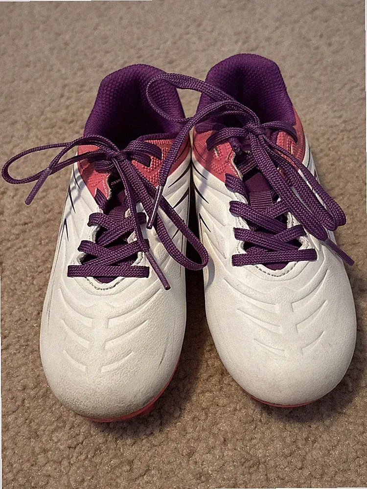 DSG Speed Viper Sports Soccer Cleats Youth Size 11K Lace Up White Pink Purple