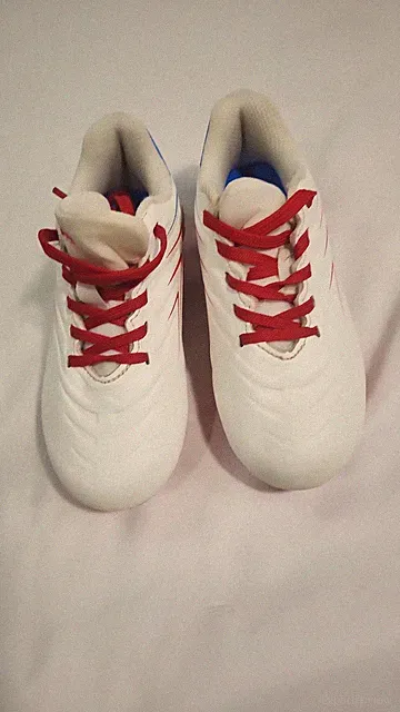 DSG Youth Speed Viper Soccer Cleats White/Red/Blue