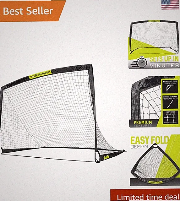 Durable Blackhawk 6' x 4' Folding Soccer Goal - Perfect for Home & Outdoor