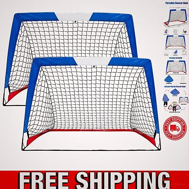 Durable Pop-Up Soccer Goals for Kids - Weather-Resistant & Easy to Transport