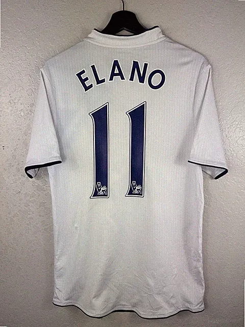 Elano #11 Manchester City football jersey third shirt 2007/2008 Le Coq Sportif M