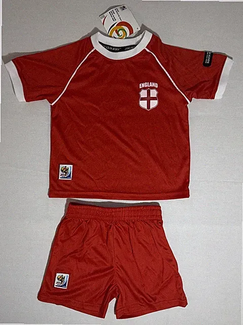 England 2010 FIFA World Cup Soccer Kit Infant 24M NWT Jersey & Shorts Red Set