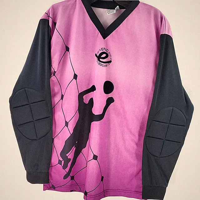 Epic Soccer Shirt Youth Large Long Sleeve Padded Elbows Practice Gear Purple