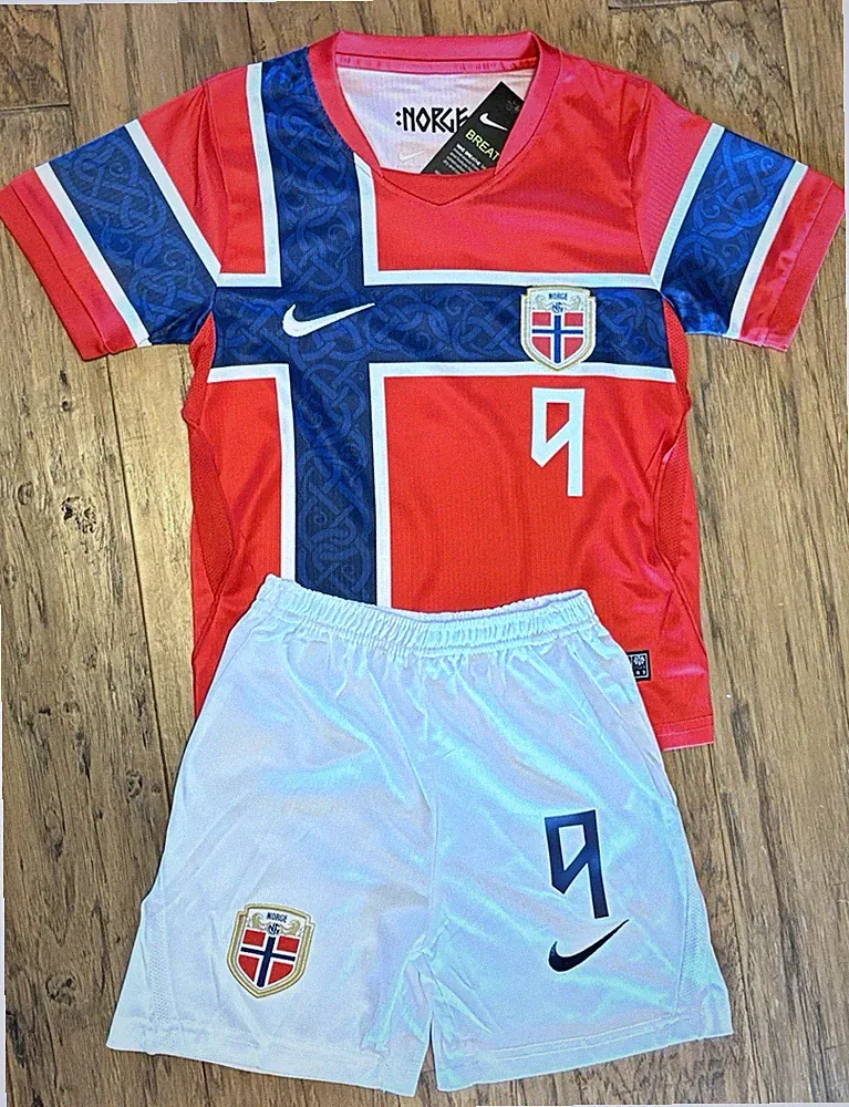 Erling Haaland NIKE XSmall 22 Norway Youth Boys Soccer Jersey 2 piece set