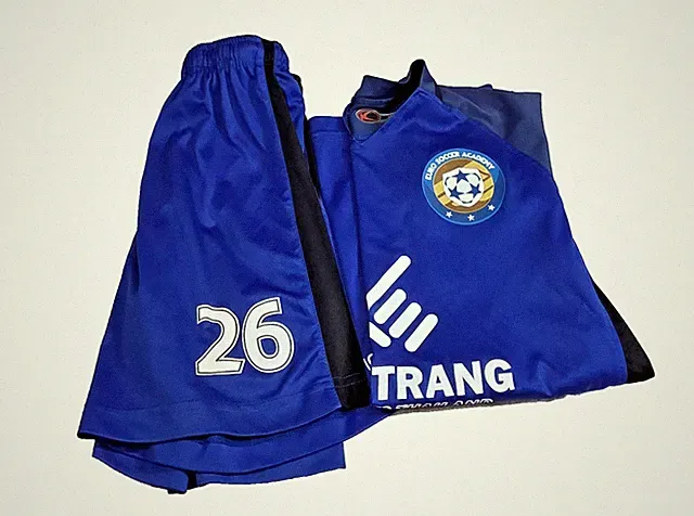 Euro Soccer Academy Blue Soccer Jersey & Shorts Set | Kids Size JM (Junior M) #2