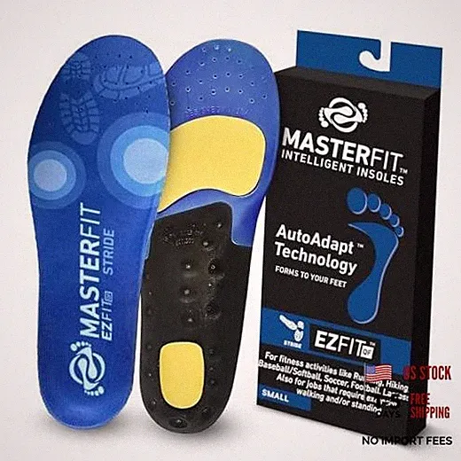 EZQFtride Athletic Insoles for Men & Women, Regular S Stride Regular Volume