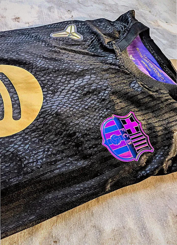 FC Barcelona Lamine Yamal #10 Soccer Jersey Black/Purple/Gold Size M