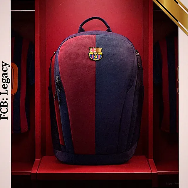 FC Barcelona Legacy Football Backpack Blue/Red - Laptop/Travel/College Bag FCB