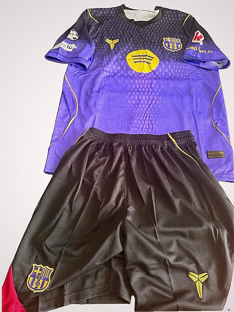 purple soccer shorts