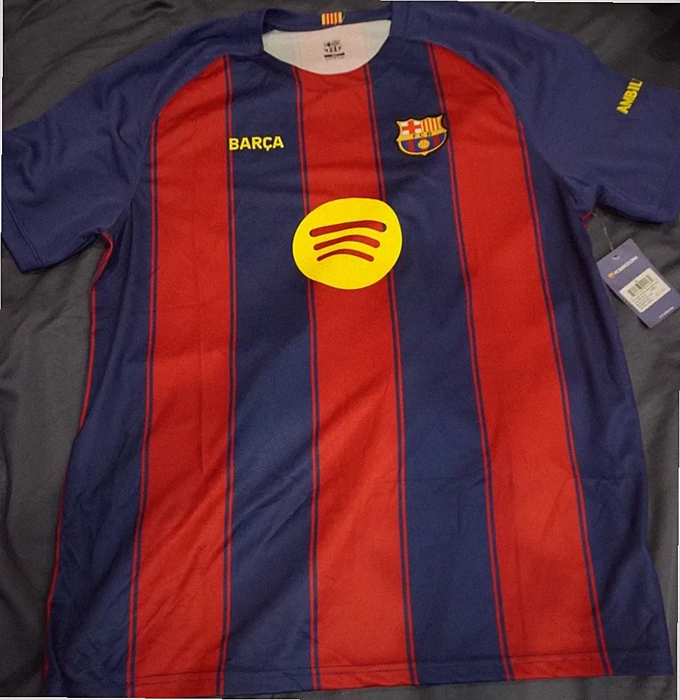 FC Barcelona Soccer Jersey Shirt XL Blue Red Yellow
