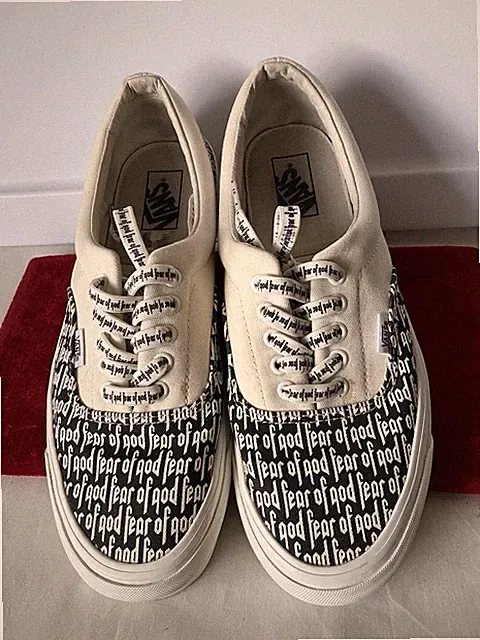 Fear of God x Vans Era 95 Reissue Marshmallow 2017 Mens Sz 11 USED FOG 721278