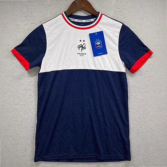 FFF France Soccer Jersey Boys 14A Blue White Red Official FFF Gear Performance