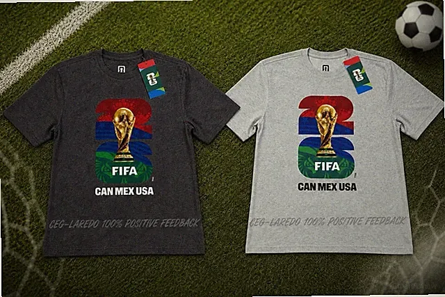 FIFA 2026 World Cup T-Shirt 2-Pack | Choose Any 2 Shirts | Adult Sizes S-2XL