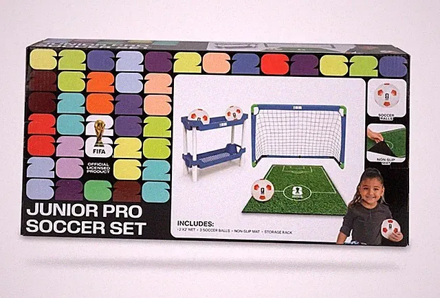 FIFA Junior Pro Soccer Set Kids Goal Net 3 Balls Mat Fast Shipping From Florida