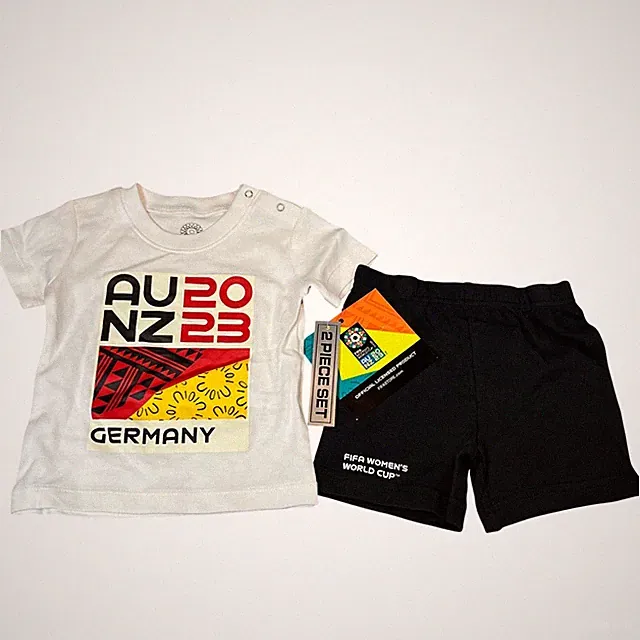 FIFA Womens World Cup 2023 Germany Infant 2-Piece T-Shirt and Shorts Set 12M NEW