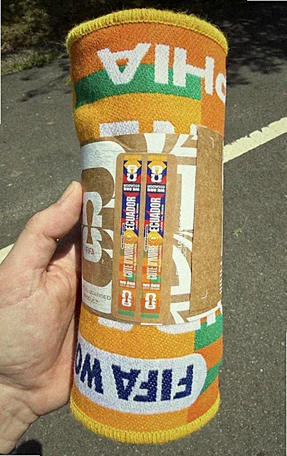 FIFA World Cup 2026 Ivory Coast vs Ecuador Matchday Scarf Philadelphia IN HAND