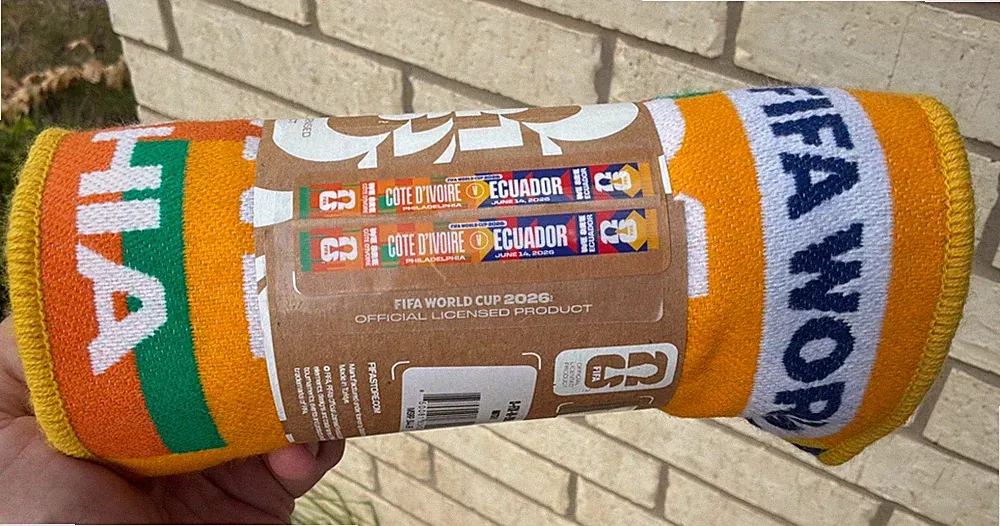 FIFA World Cup 2026 Matchday Scarf, Ivory Coast v Ecuador, Philadelphia 6/14/26