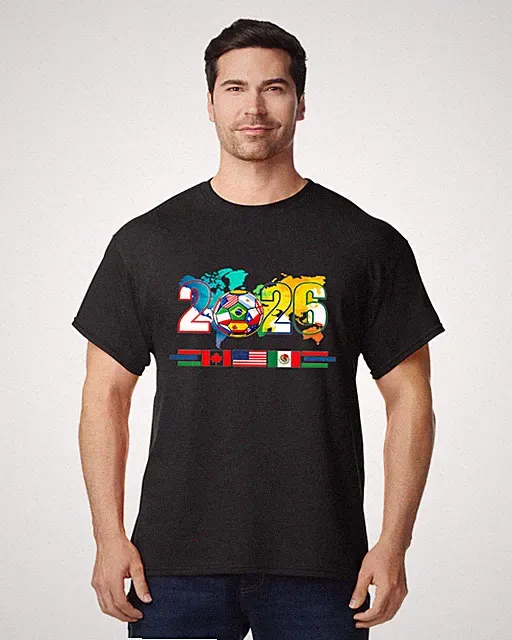 FIFA World Cup 2026 T-Shirt Men Women Soccer Fan Graphic Tee Casual Cotton Top