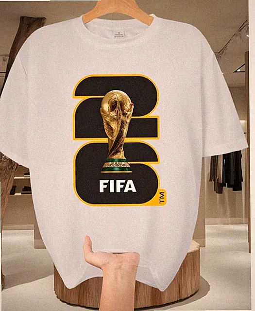 FIFA World Cup 2026 Unisex Cotton T-Shirt Soccer Fan Graphic Tee Casual Top