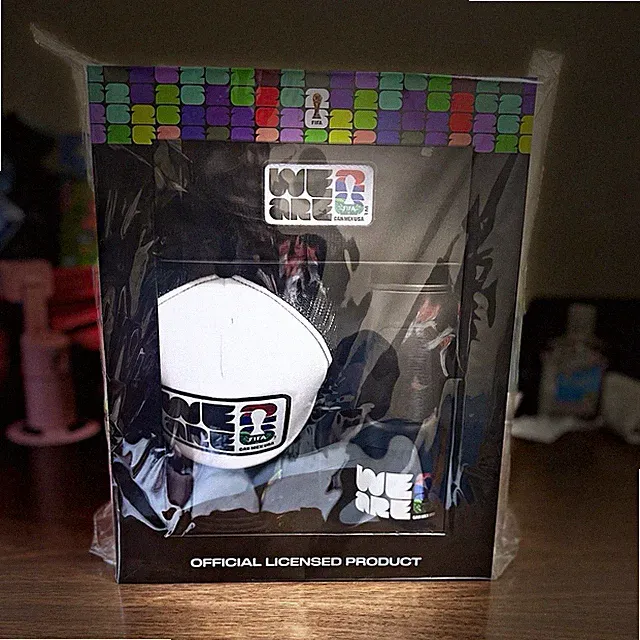 FIFA World Cup 26 3-Piece Set Trucker Hat Beanie 20oz Hydrator Black/White