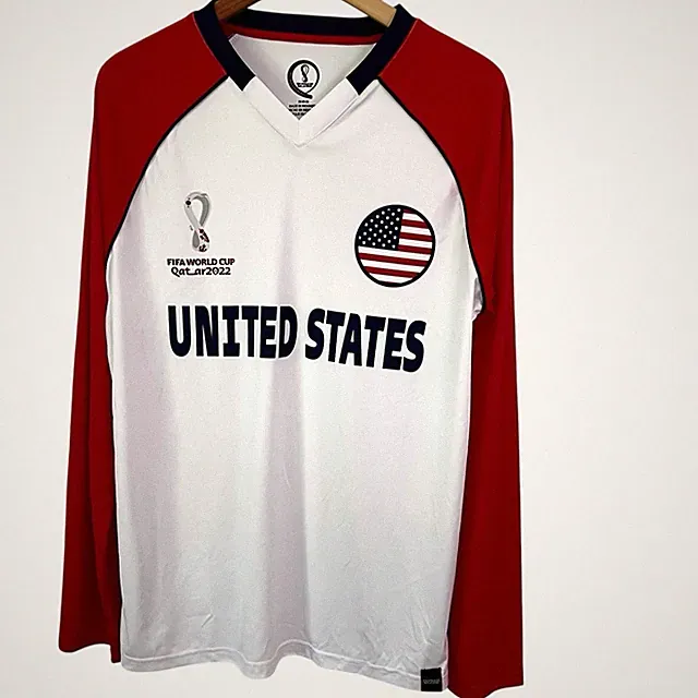 FIFA World Cup Soccer Team USA Jersey Top Men's Medium Qatar 2022 Fan Gear
